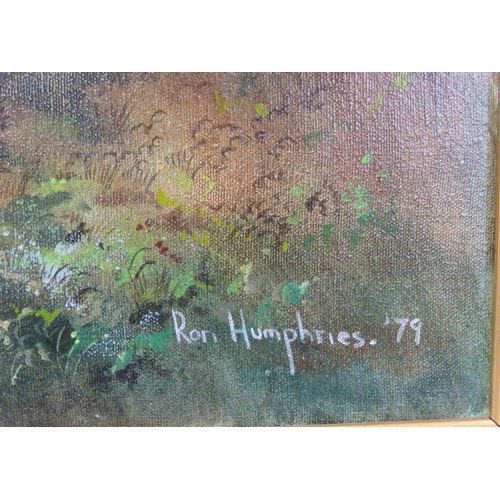 243 - Victorian school 'Country scene with figures' oil on canvas 50x75cm signed