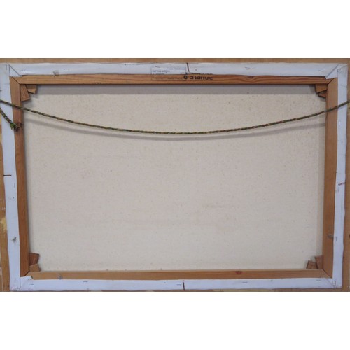 243 - Victorian school 'Country scene with figures' oil on canvas 50x75cm signed