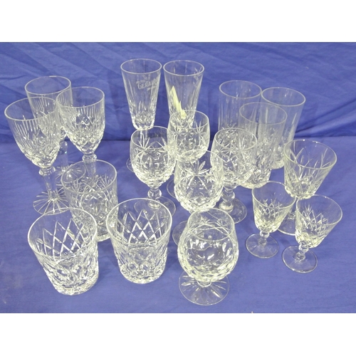 1 - Assorted lot of cut glassware, etc in box