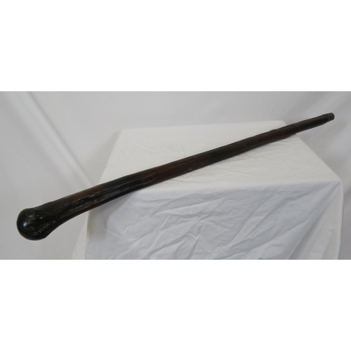 103 - Old bog oak shillelagh walking stick