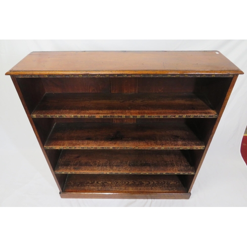 190 - Edwardian mahogany bookcase with brass mounts