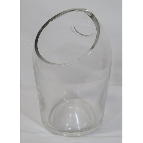 108 - French glass ice bucket signed Emmanuel Babled for Laurent Perrier