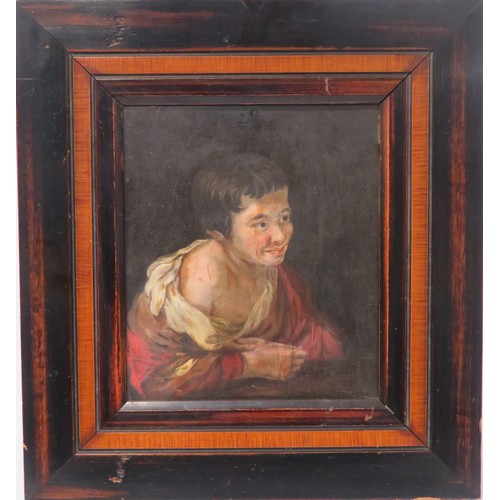 238 - Spanish school, after Murillo 'Study of a gentleman' oil on board 18x15cm