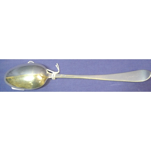 242 - Limerick silver tablespoon with initialled handle by George Moore c. 1748 23cm, 31g 'S P' initials, ... 