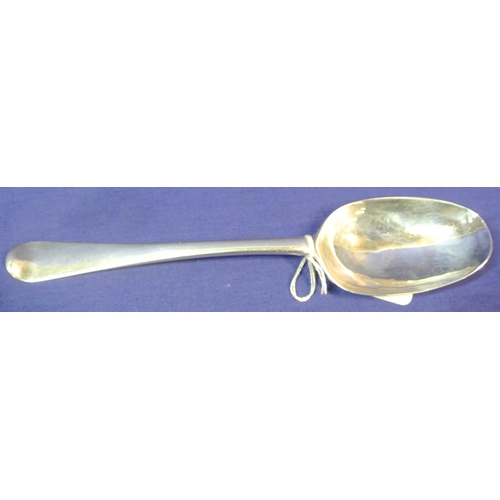 280 - Cork silver tablespoon with crested Old Irish pattern handle by Carden Terry Cork c.1780 L 21cm  66g