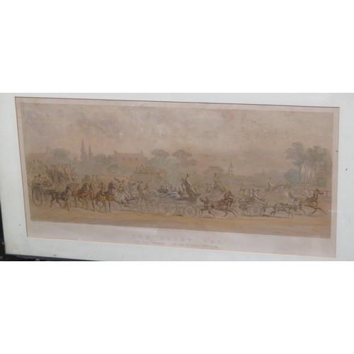 400 - Hablot Knight (Phiz) Browne (1815 - 1882) 'The Derby Day' Set of eight coloured chromo lithographs, ... 