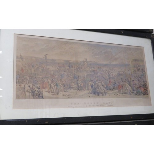 400 - Hablot Knight (Phiz) Browne (1815 - 1882) 'The Derby Day' Set of eight coloured chromo lithographs, ... 