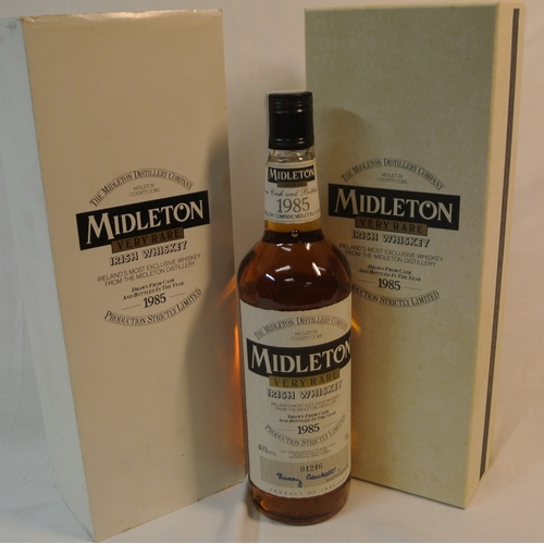 227 - Midleton Very Rare Irish Whiskey 75cl, bottled 1985, Signed Barry Crockett Master Distiller, in pres... 