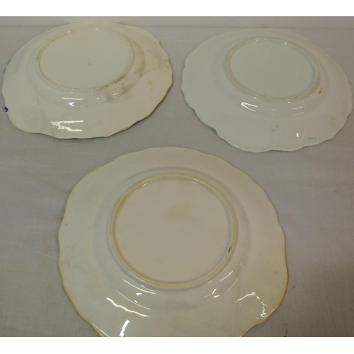 2 - Eight assorted floral decorated plates