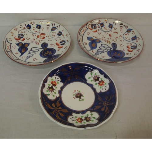 2 - Eight assorted floral decorated plates