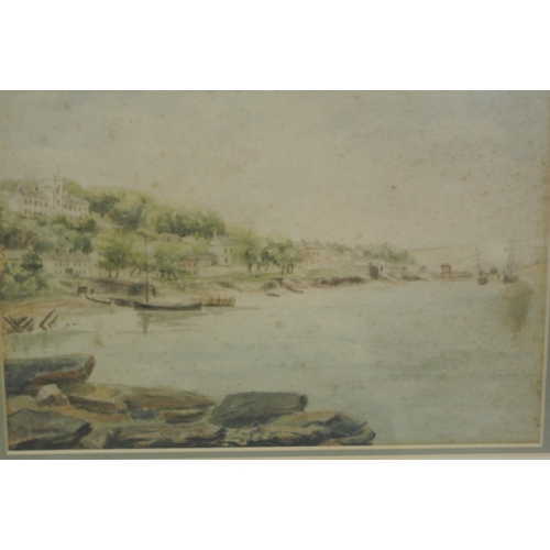 280 - Irish School 'Crosshaven' watercolour 17x25cm  initialled & dated 1894