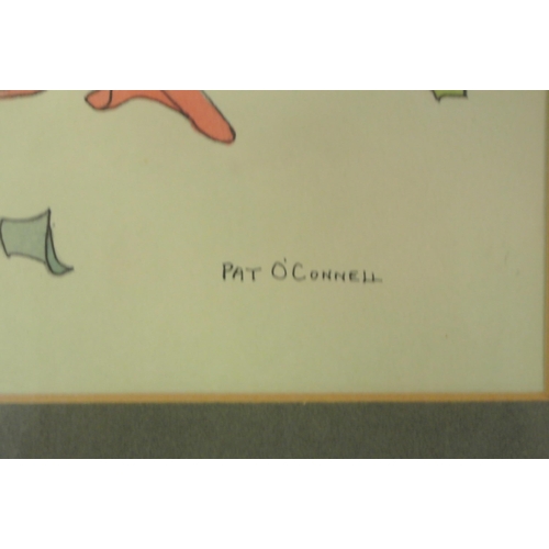 286 - Pat O'Connell 'Celebration' Watercolour 32 x 30cm signed