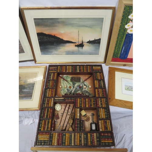 15 - Assorted lot of paintings, pictures, etc in box