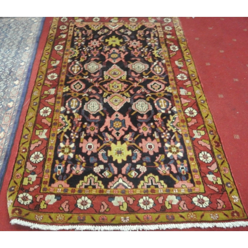 156 - Handwoven full pile Persian village rug with all over floral pattern, made with cork wool180 x110 cm