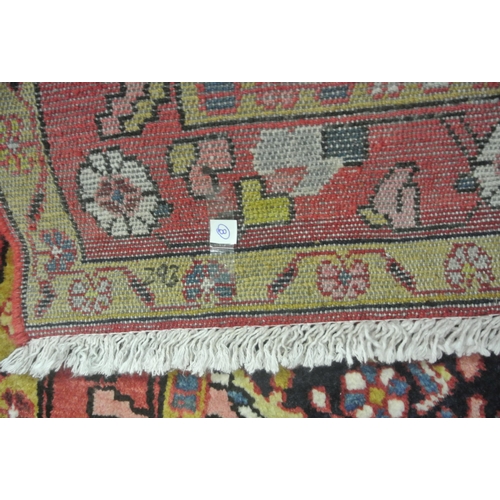 156 - Handwoven full pile Persian village rug with all over floral pattern, made with cork wool180 x110 cm