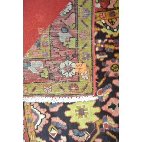 156 - Handwoven full pile Persian village rug with all over floral pattern, made with cork wool180 x110 cm