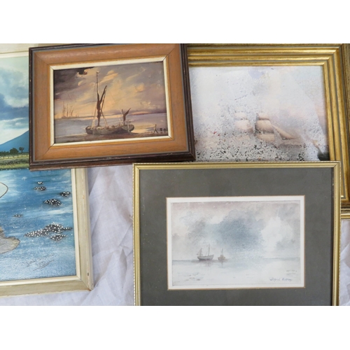 17 - Assorted lot of paintings, pictures, etc in box