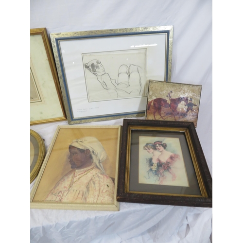 18 - Assorted lot of paintings, pictures, etc in box