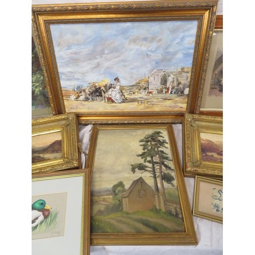 20 - Assorted lot of paintings, pictures, etc in box