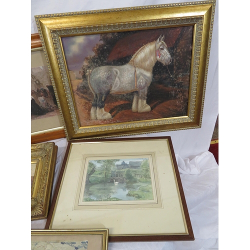 20 - Assorted lot of paintings, pictures, etc in box