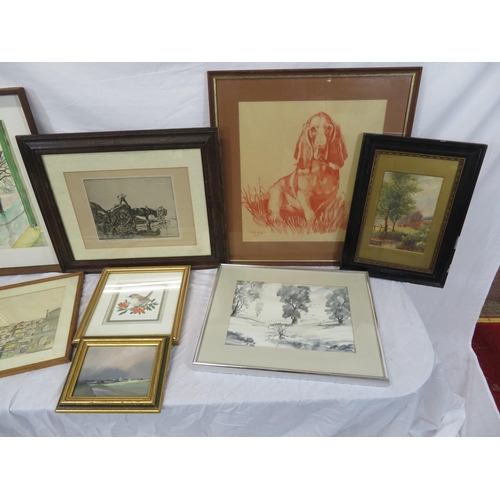 21 - Assorted lot of paintings, pictures, etc in box