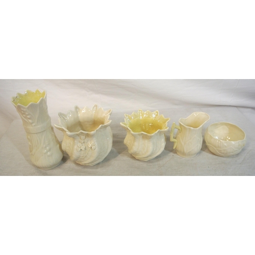 3 - Assorted lot of Belleek in box