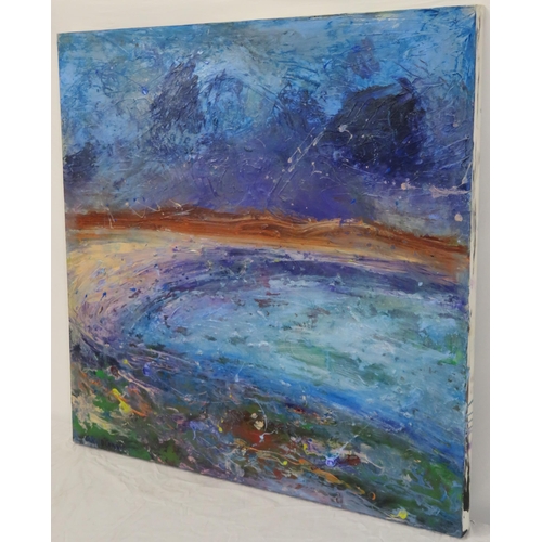 311 - Cahill O'Connor 'West Coast, Ireland' oil on canvas 90x90cm signed