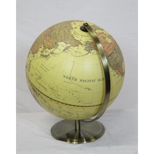 38 - World globe on chrome stand