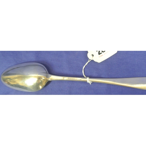 286 - Limerick Silver George III tablespoon with crested handle, by Maurice Fitzgerald c.1790, 69gr, 240mm