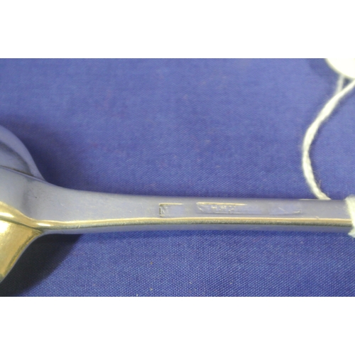 286 - Limerick Silver George III tablespoon with crested handle, by Maurice Fitzgerald c.1790, 69gr, 240mm