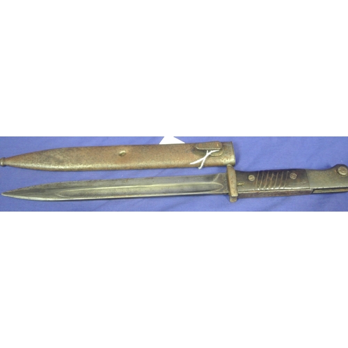 333 - Military bayonet in scabbard