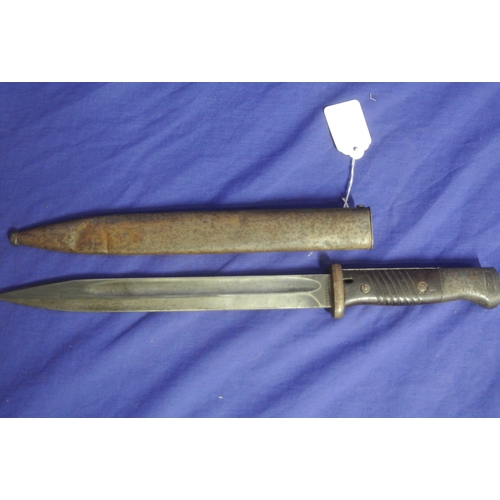 333 - Military bayonet in scabbard