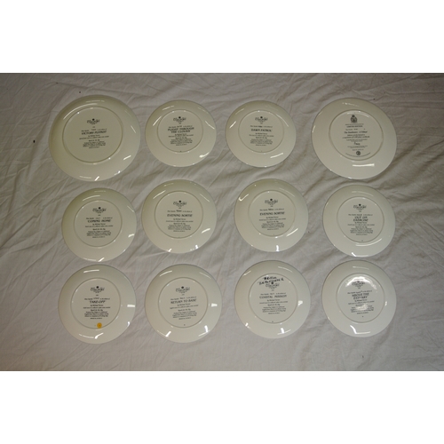 334 - Set of 12 Coalport limited edition collectors plates 