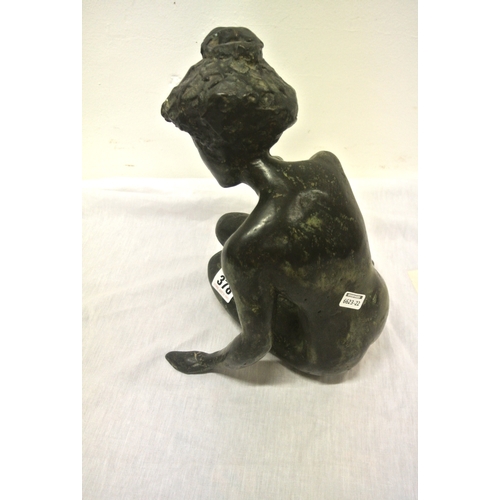 378 - Wilfredo Garzanti 'Nude study' Bronze 27cm h, signed