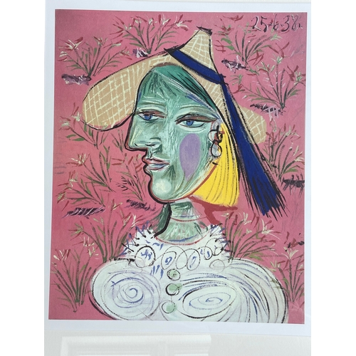 382 - Pablo Picasso 'Marie-Thérèse mit Strohhut' Limited Edition series 65x54cm