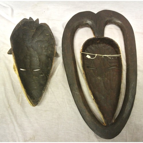 27 - Two African tribal masks