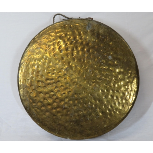 22 - Georgian style brass round gong