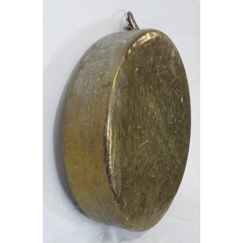 22 - Georgian style brass round gong