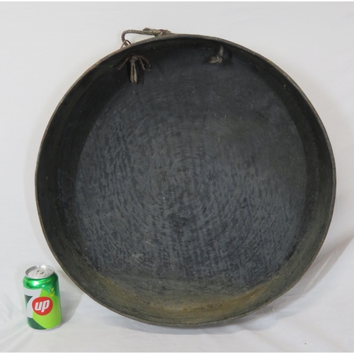 22 - Georgian style brass round gong