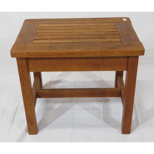 84 - Edwardian style stool with matted top & stretcher