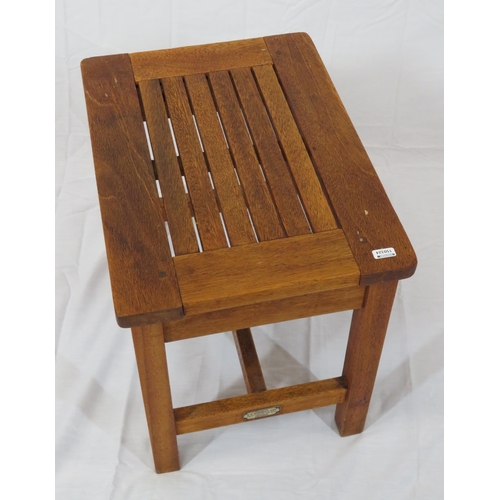 84 - Edwardian style stool with matted top & stretcher