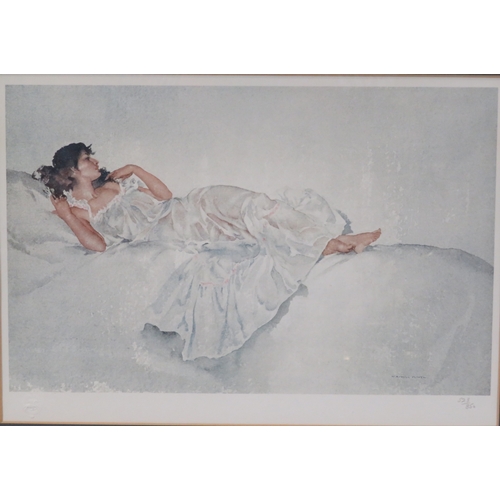 232 - Sir William Russell Flint 'Lady in repose' limited edition, 26x37cm studio stamp