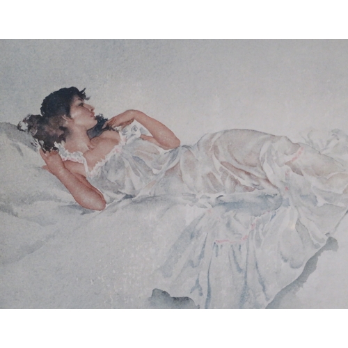 232 - Sir William Russell Flint 'Lady in repose' limited edition, 26x37cm studio stamp