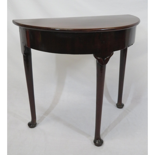 Victorian half deals moon table