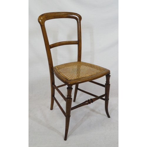 302 - Victorian style occasional chair with wicker seat