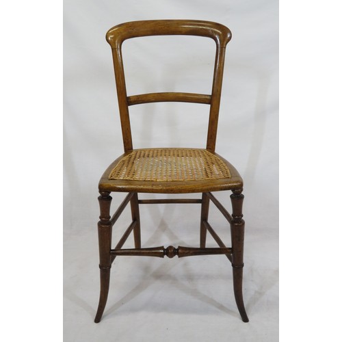 302 - Victorian style occasional chair with wicker seat