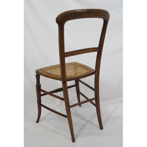 302 - Victorian style occasional chair with wicker seat