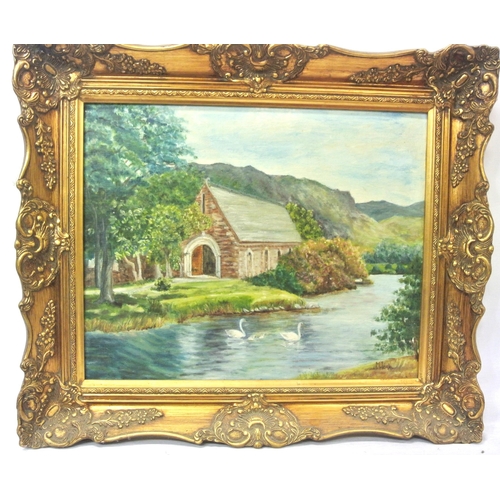 26 - M Larla 'Gougane Barra' oil on board 40x50cm signed