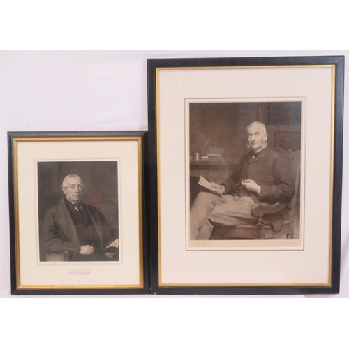 1 - English school 'William Carter seated' mezzotint 50x40cm and 'Portrait of a gentleman' 38x29cm