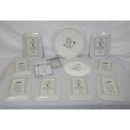 107 - Lot of Davenport 'Longest Day' & 'South Information' commemorative plates, with certificates